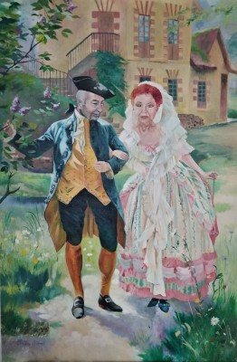 Conversation Galante au Hameau (Maurice Leloir)